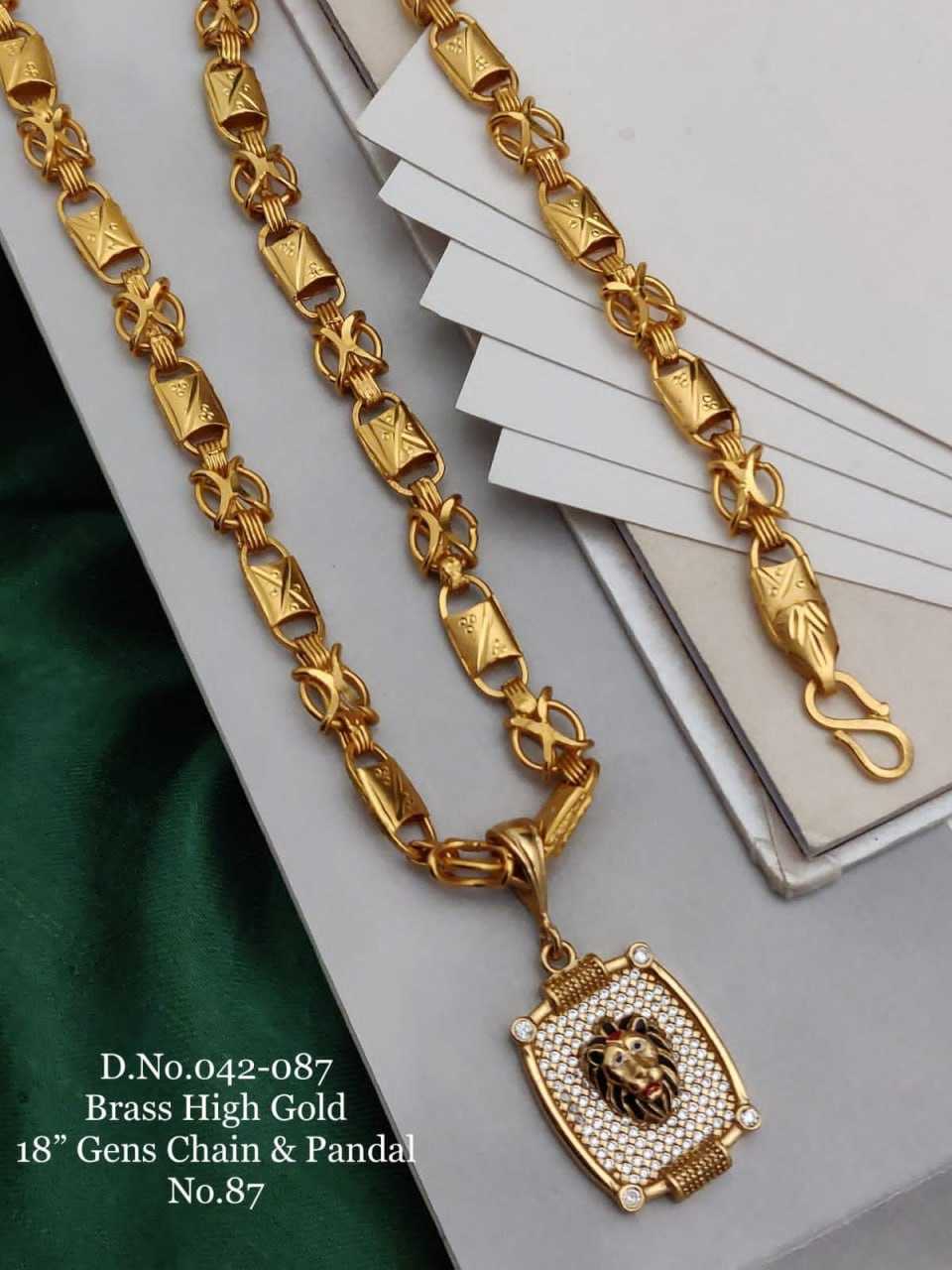 YNF BRASS D66 MENS JEWELLERY WHOLESALE MEN CHAINS WITH PENDANTS MANUFACTURER